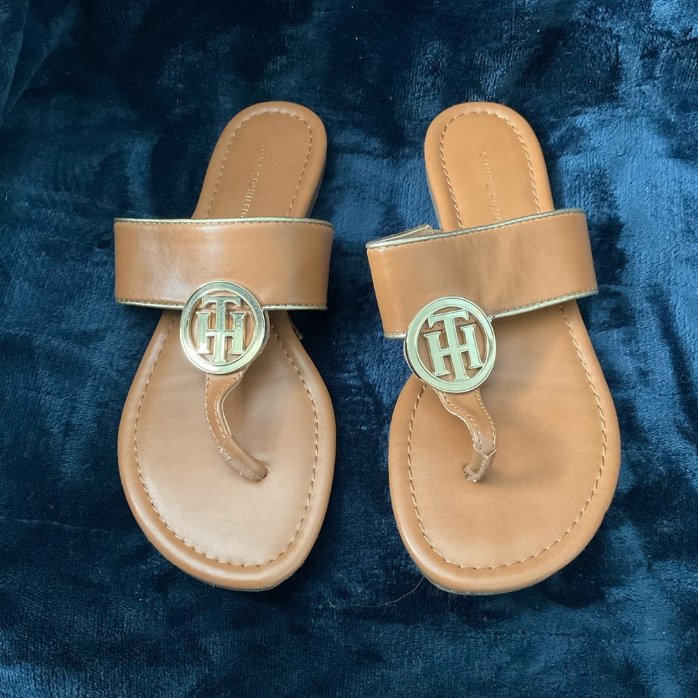 Tommy Hilfiger Tan Sandals